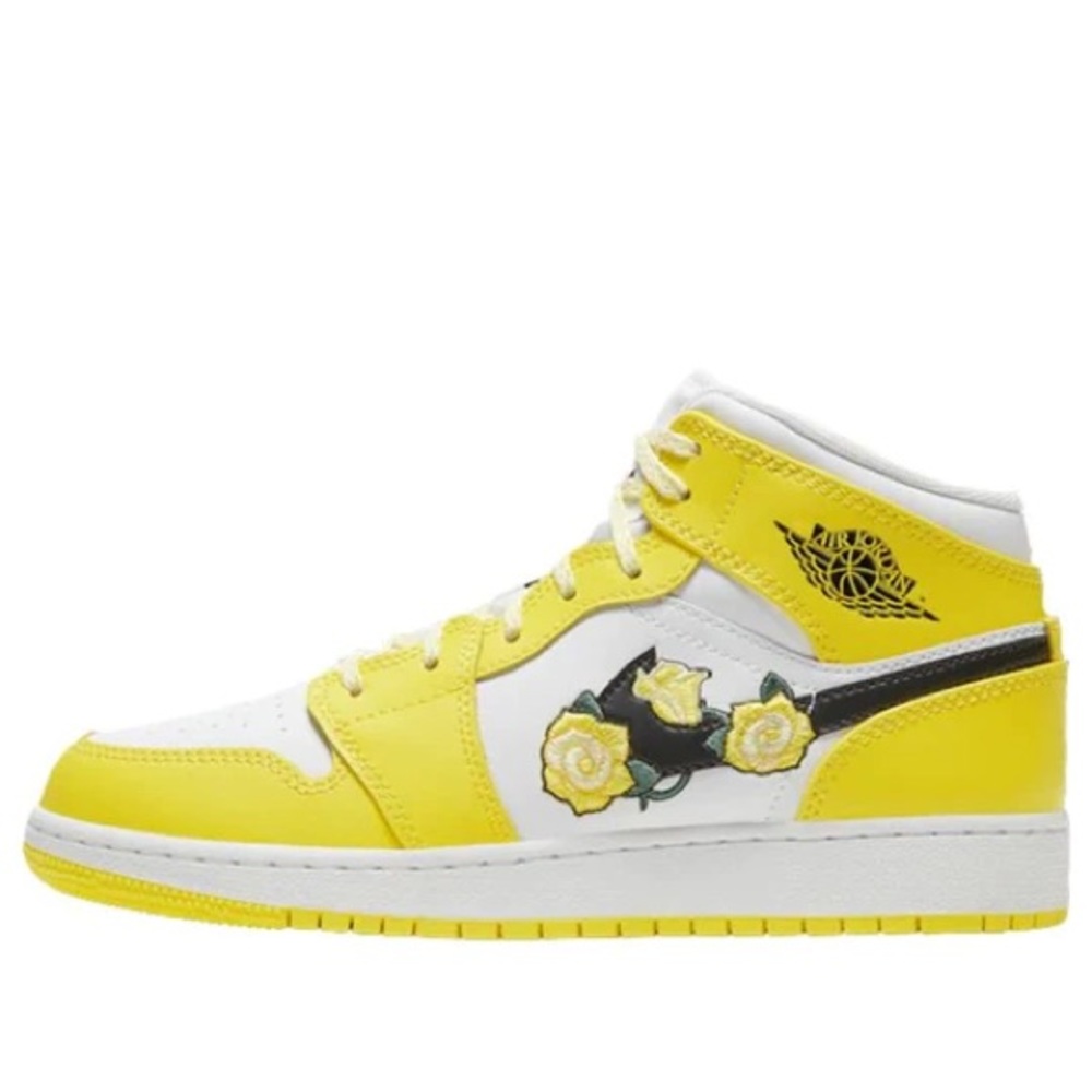 Jordan 1 Mid Dynamic Yellow Floral (GS)
